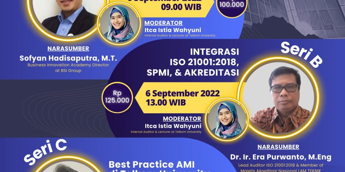 Webinar ISO Series I 2022 Telkom University