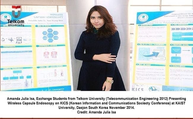 Foto Amanda di KIST presentasi Jurnal Capsule Endoscopy