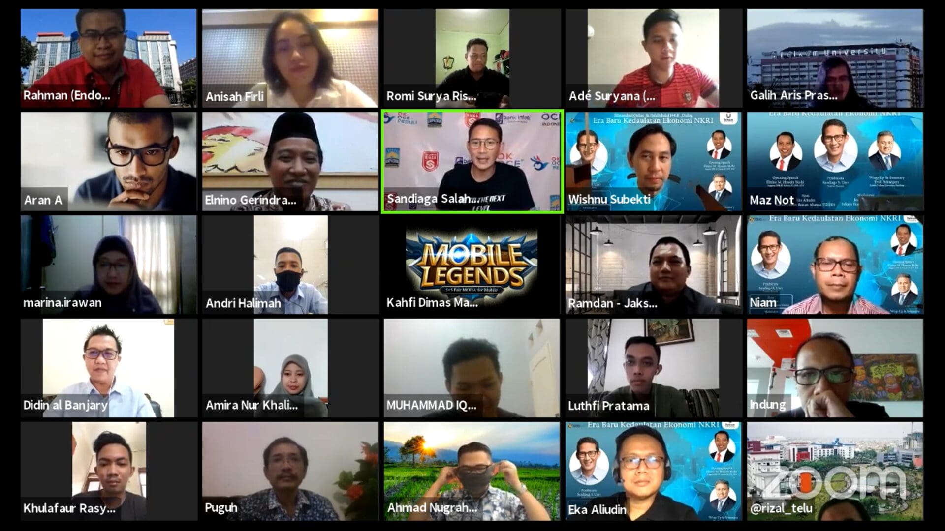 5 Silaturahmi Online Halalbihalal 1441H Dialog Era Baru Kedaulatan Ekonomi NKRI YouTube Google Chrome 03 06 2020 13 52 24
