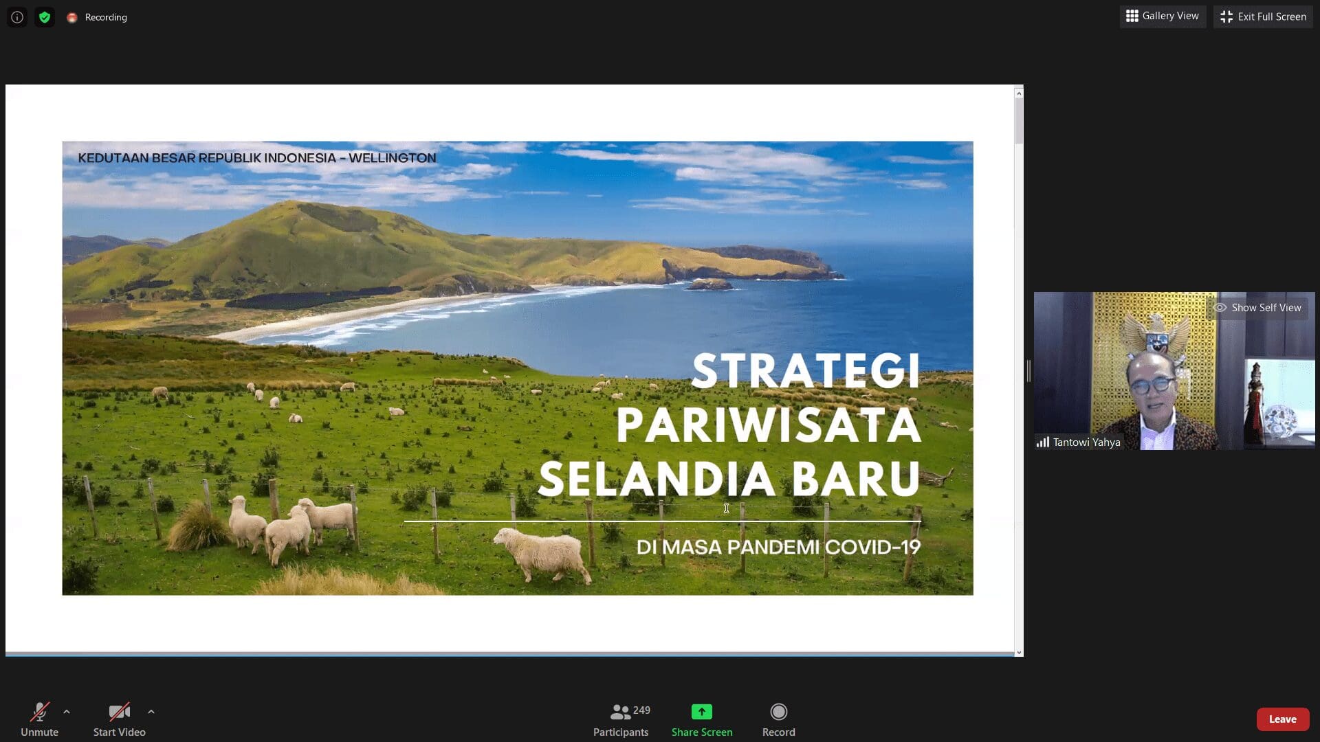 Webinar Tantowi Yahya