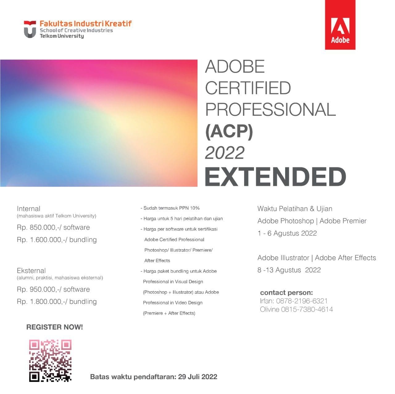 Adobe Certified Professional (ACP) 2022 - Telkom University