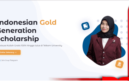 Telkom University Kembali Buka Beasiswa Indonesian Gold Generations Scholarship (IGGS) 2024