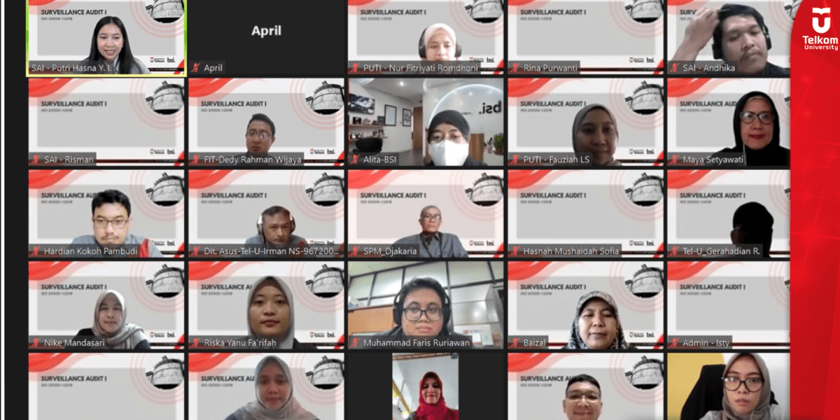 Hasil Audit Memuaskan! Telkom University Lanjutkan Sertifikasi ISOIEC 20000 12018  